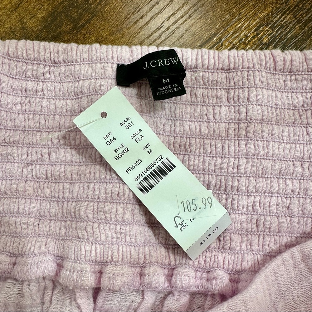 J. Crew Square Neck Soft Gauze Dress, Frosty Lavender,  Medium - Picture 6 of 16